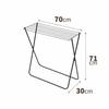 Tenma (Tenma) Black Clothes Dryer/Bath Towel Stand, 70cm Wide x 30cm Deep x 71cm High, with a Chic Design that Blends in with Any Interior. PSBK-02