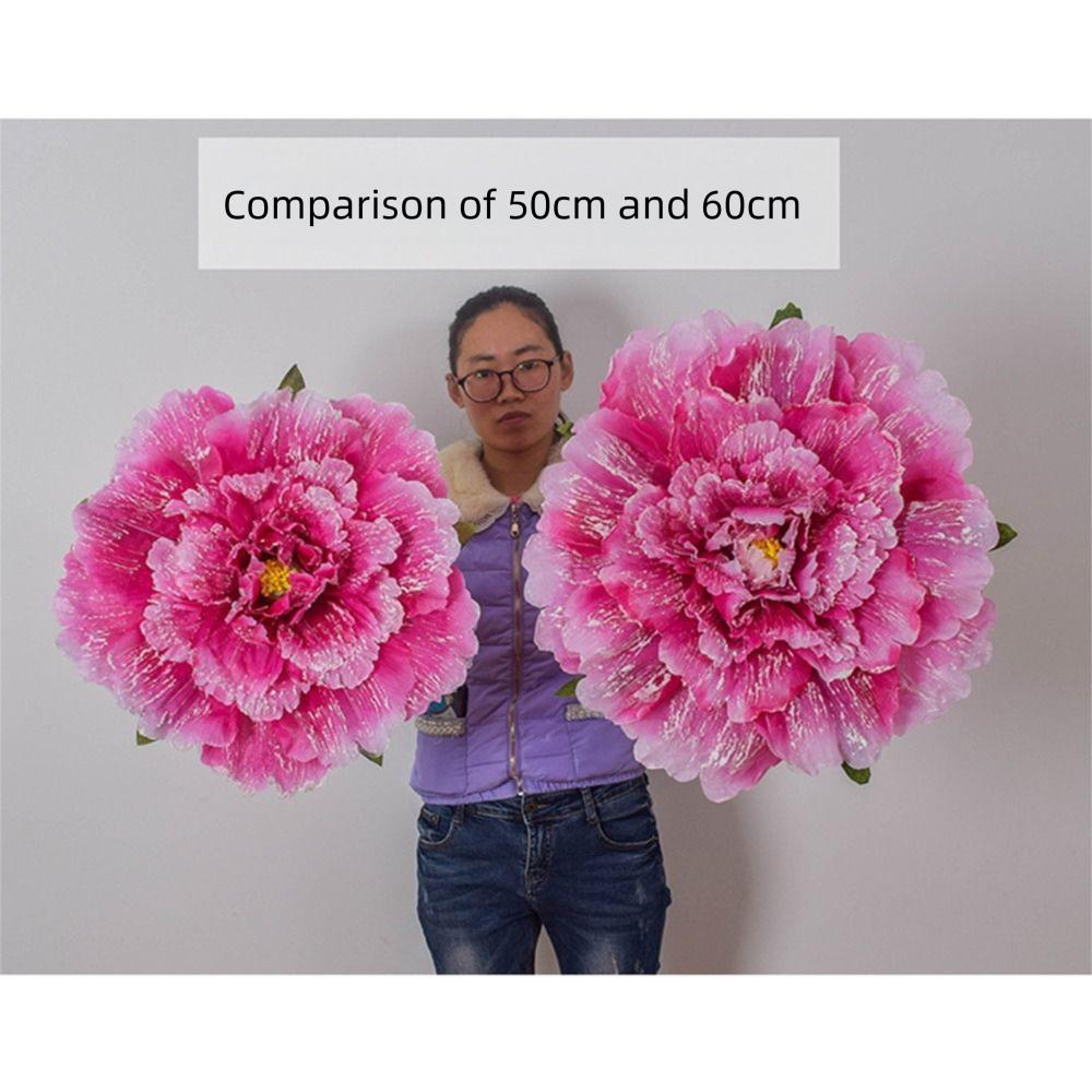 Большие Искусственные Цветы на Стебле Держатели Цветов Пион Цветочный Фестиваль Празднование Свадебный Фон Танцевальное Представление