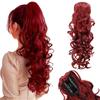 Synthetic Claw Ponytail Extension Water Wave Big Wavy Curly Clip In Hair Extensions Soft Hairpiece For Women