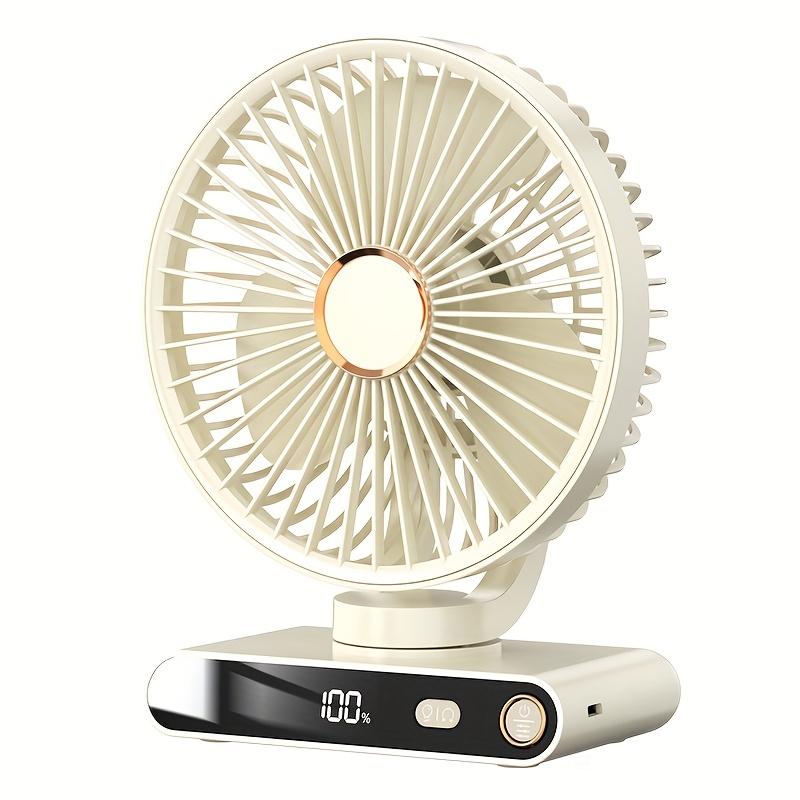 Desktop Desk Fan, Adjustable Up and Down Wind Angle,USB Fan,Hanging and Standing Fan,Built In Battery, Portable for Camping Outdoor,Washable Fan Cover