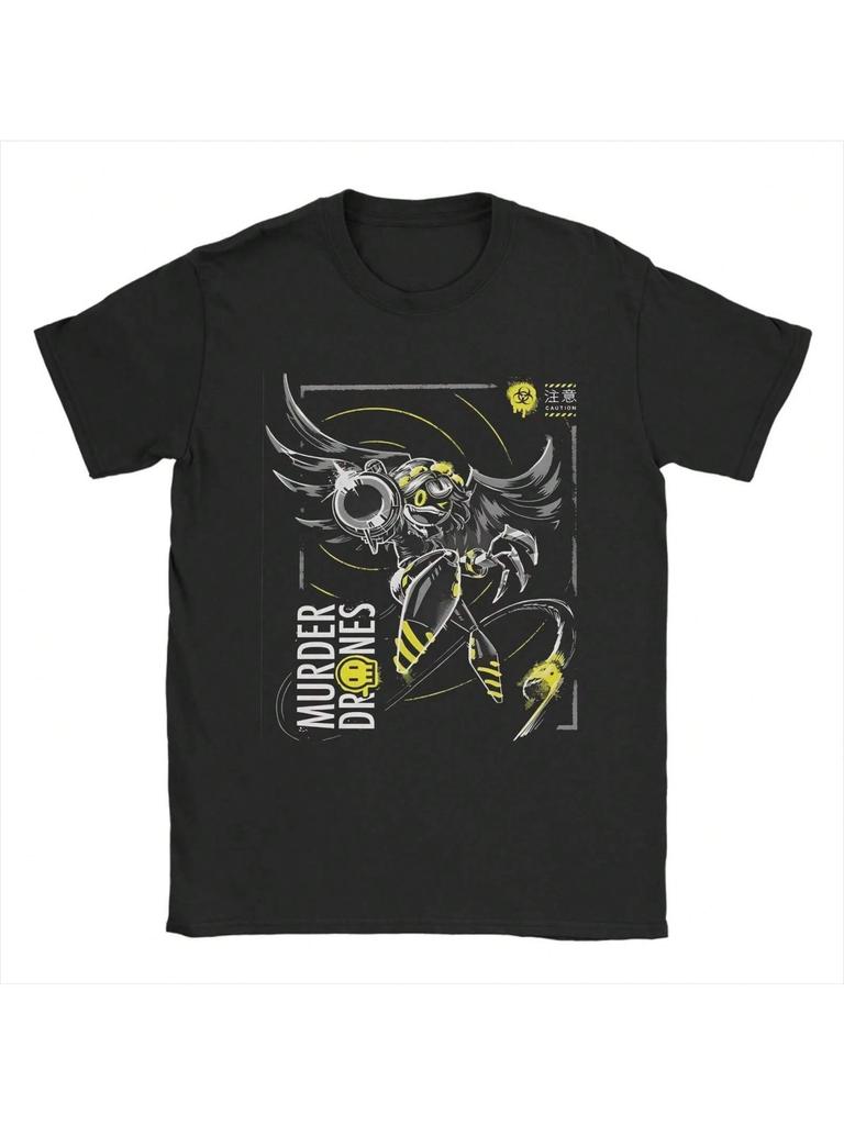Horror Drones V Cartoon Anime Printed T Shirt For 'unisex Wo'unisex 100% Cotton Tee Shirt Clothes