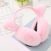 Winter Warm Earmuffs Super Soft Ultra-Thick Friendly To Skin Solid Color Women Earmuffs Ear Cover with Cat Ears