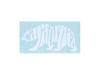 California Bear White Cutting Sticker 4" 2