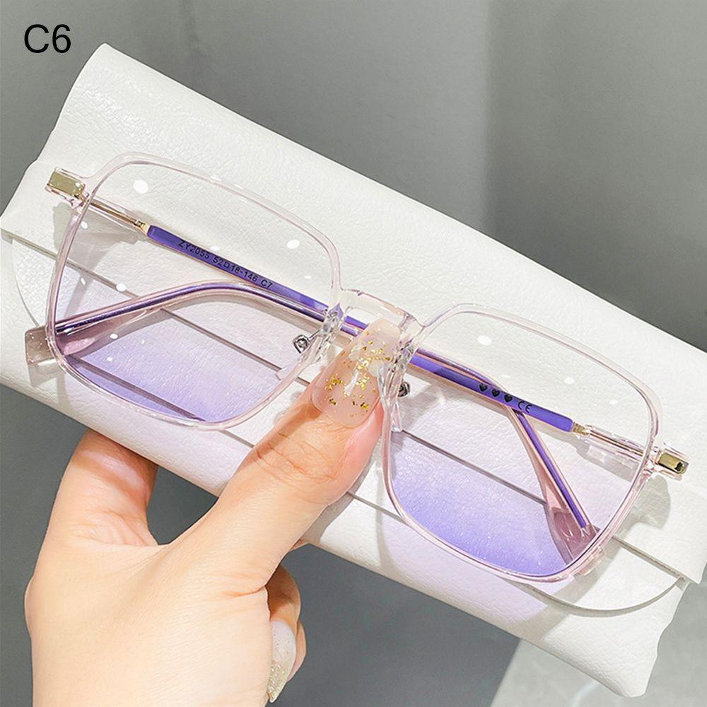 Trending Square UV Protection Clear Frame Sunglasses Oversized Sunglasses Shades Ladies Sun Glasses