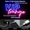 VIP Lounge Neon Signs Lights Led 5V USB Powered Wall Art Hanging Decor Neon Lamp for Business Club Bar Party VIP Room Birthday