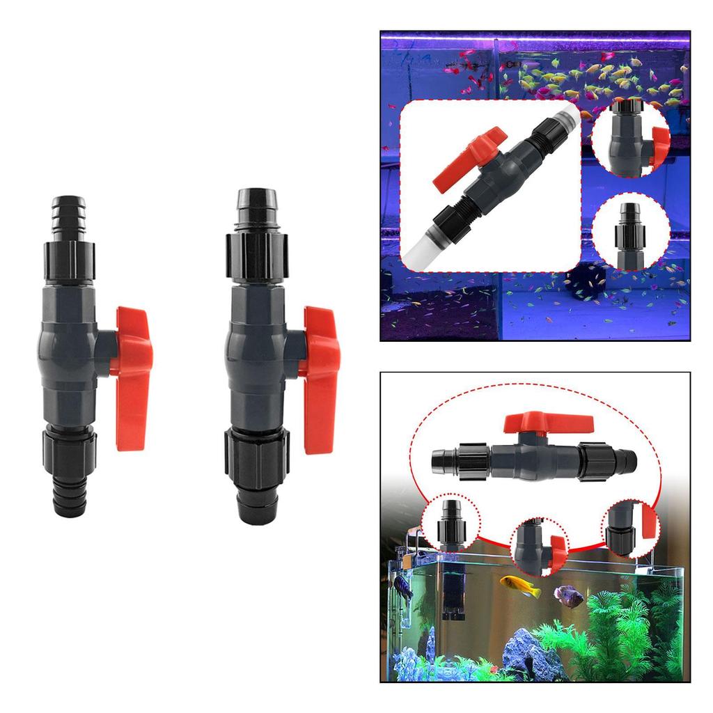 Aquarium Air Valve Adjustable Leakproof Flow Controller Plastic Hose Pipe for Fish Tank Filter Pump Accessories