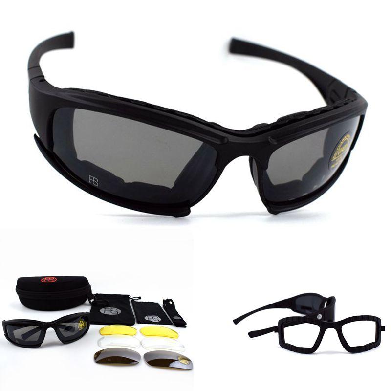 X7 C5 поляризационные спортивные очки с 4 линзами, военные армейские уличные солнцезащитные очки, тактические охотничьи очки для страйкбола, походные очки