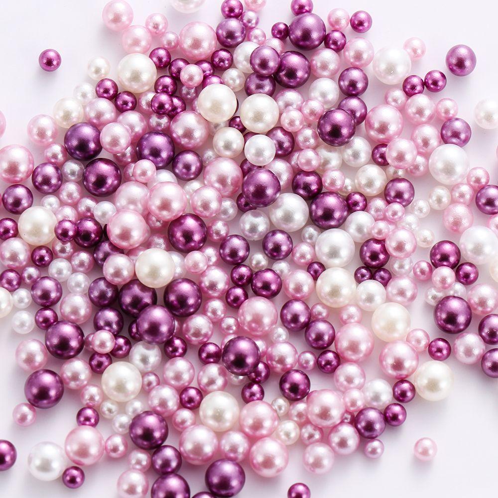 Новые поделки Наполнитель для скрапбукинга Ожерелье УФ-смола Без отверстий Имитация жемчуга Бусины Изготовление украшений