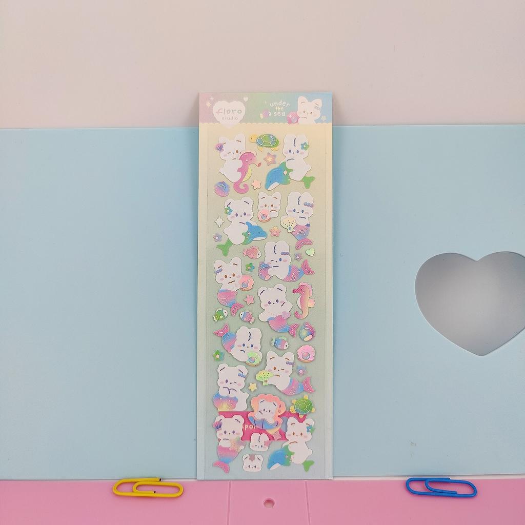 Лазерные наклейки серии Magic Fairy Tale, симпатичный мини-альбом, материал для самостоятельного изготовления, эстетическая открытка для девочки, альбом, блокнот, декоративные наклейки