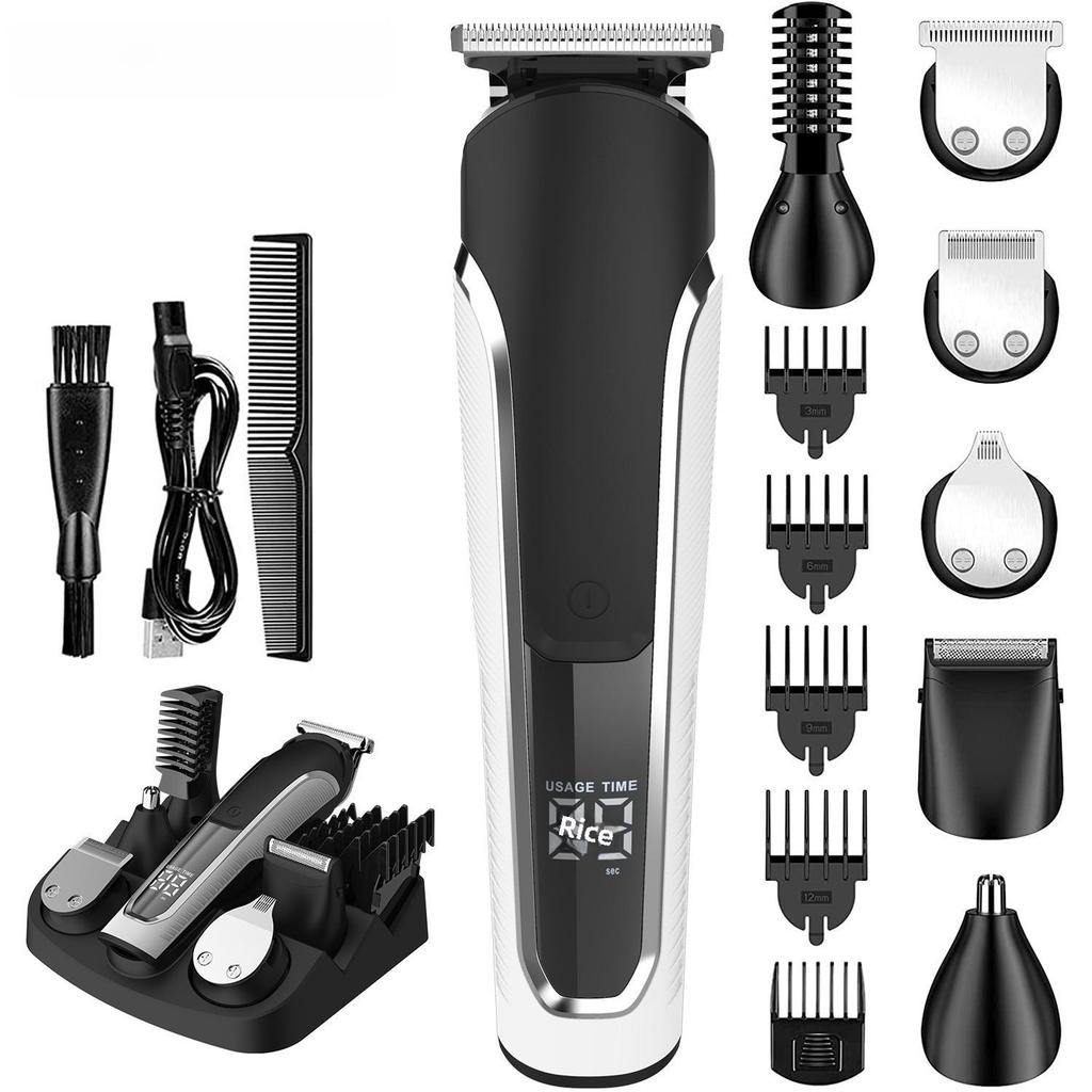 Digital Display Hair Clipper Set: Electric Trimmer for Hair Salons & Precision Shaving