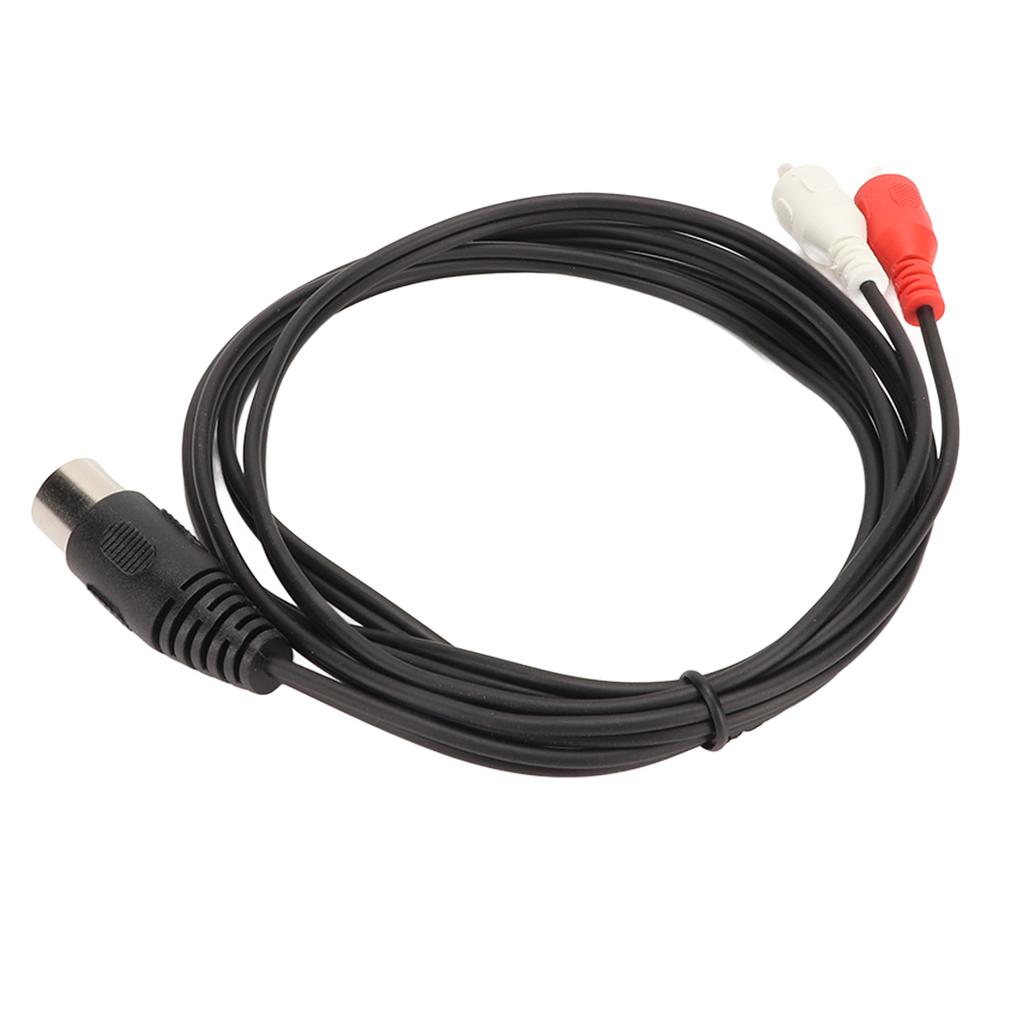 Кабель 5-контактный Din Male to 2 RCA Male с ПВХ-покрытием для проводов, кабель для подключения звука 2 RCA to Din для CD-плеера