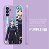 Luxury Case For Samsung Galaxy A21s A71 A50 A01 A31 A03s A11 A02 A51 A70 M02s Anime Jujutsu Kaisen Tpu Square Liquid Cover