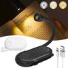 Мини Складная Книжная Лампа для Чтения LED USB Перезаряжаемая Лампа для Книг Портативная Настольная Лампа с Зажимом Бесступенчатое Диммирование Подходит для Путешествий