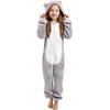 Children's Fashion Colour-Blocked Fleece-Lined Thickened -Eared Fleece Romper