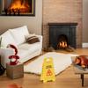 Doll House Floor Signs 5Pcs Mini Caution Wet Sign Single-side Realistic Miniature Dog Cat Vomit Tiny Danger Small Warning Desk Toy Dollhouse