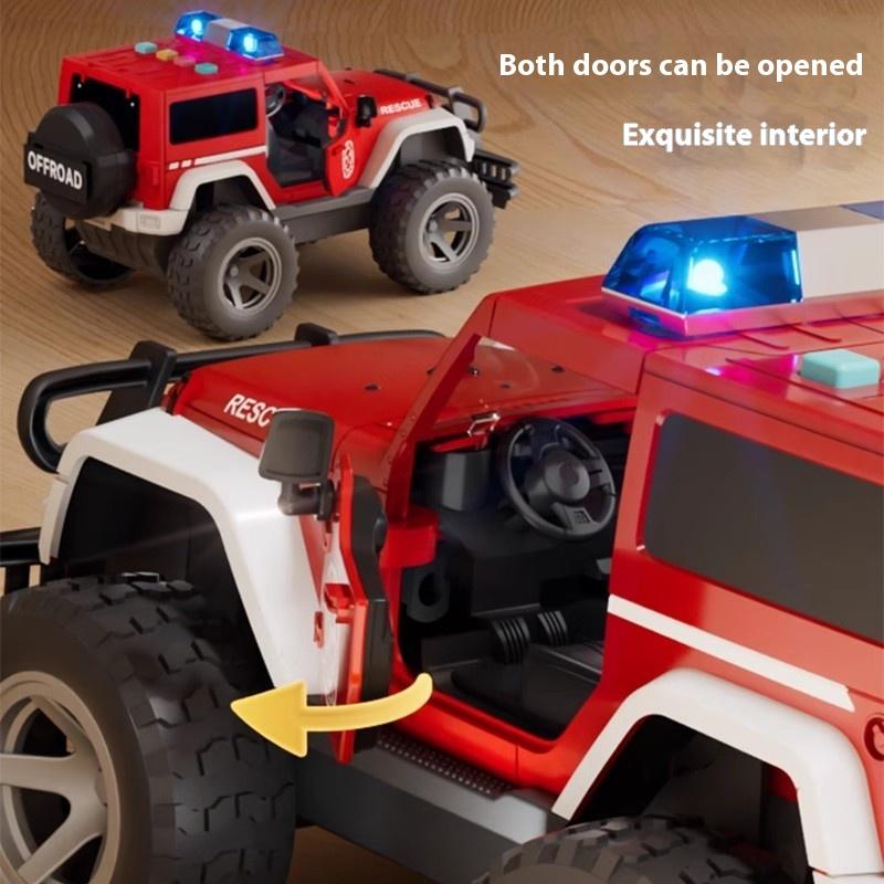 Children's Toy Car Simulation Camouflage Fire Truck Police Car Off-road Vehicle Boy Inertia Car