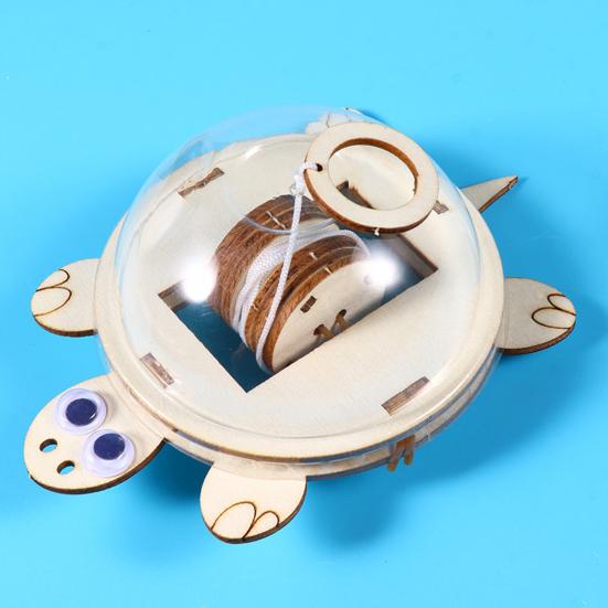 1 набор игрушек-черепах из дерева, набор для самостоятельной сборки, головоломка из дерева, тянущая черепаху, строительные поделки для детей, образовательная игрушка для физики и научного эксперимента STEM