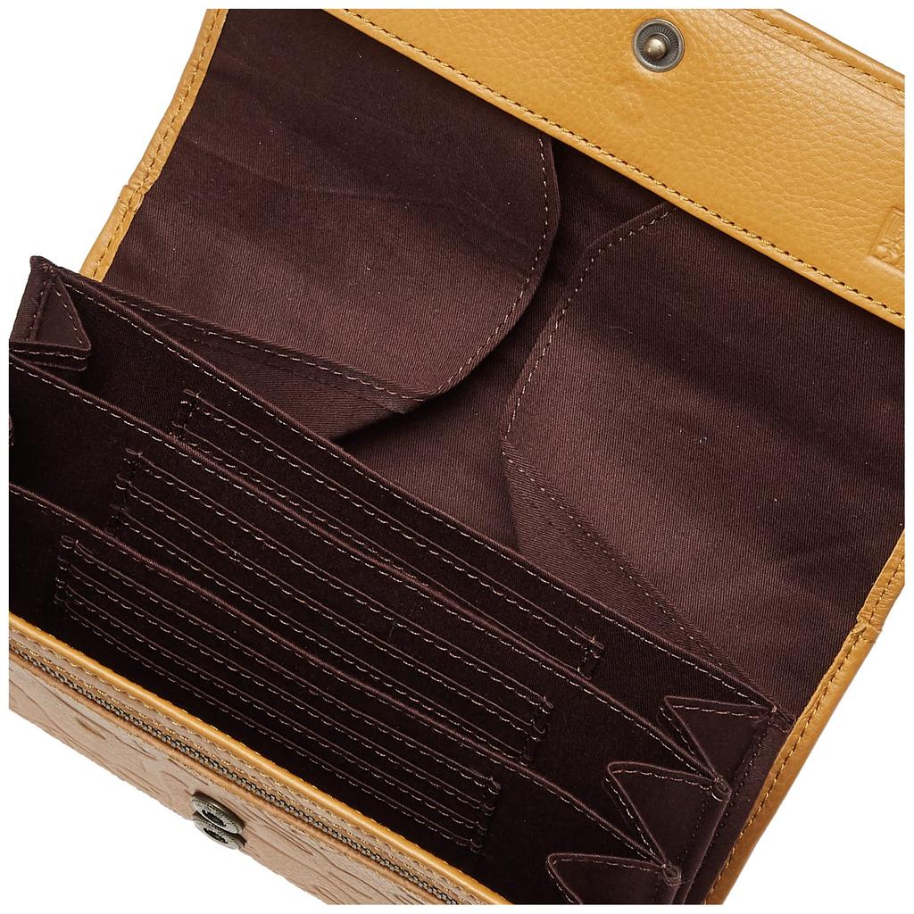 Кошелек из натуральной кожи с принтом кошки для мужчин, легкий из коровьей кожи, животный, коричневый и Номура Сюхэй Сюхэй, длинный кошелек с клапаном кошки [Номура Сюхэй]