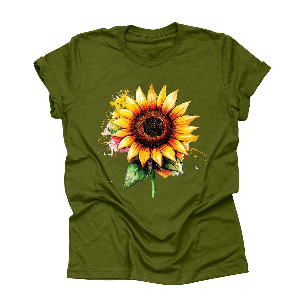 Unisex Casual Fashion Print Crewneck Loose T-shirt