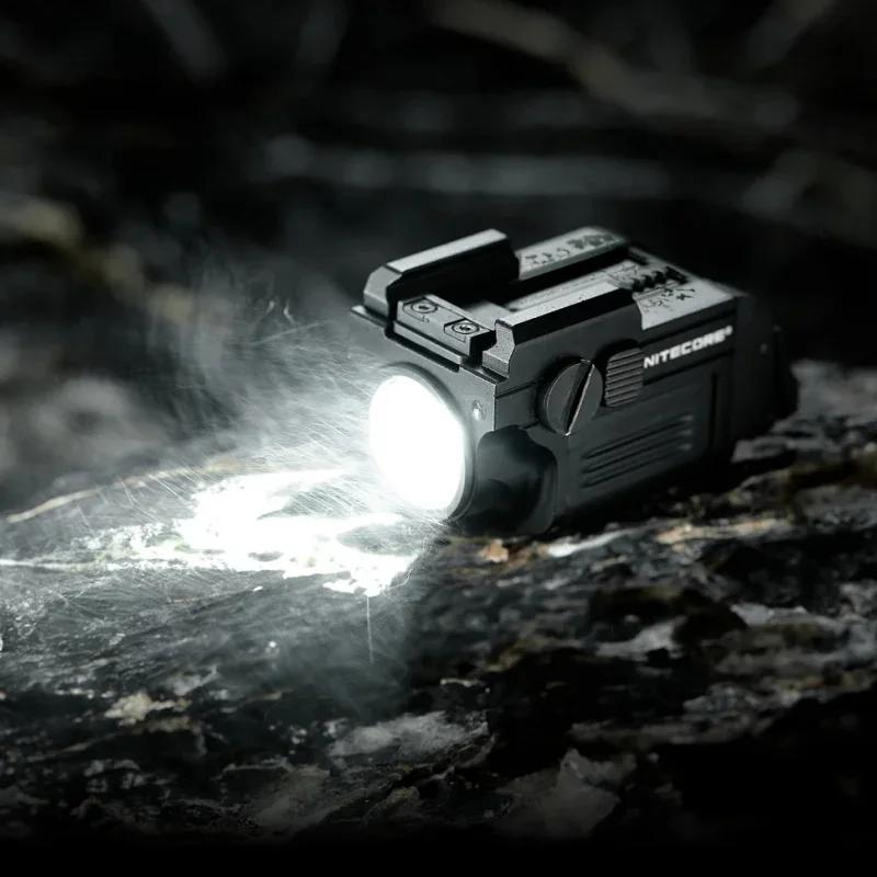 NITECORE NPL25 Compact Tactical Light Shine Far 900 Lumens LED Army Tactical Flashlight for Pistol Airsoft Picatinny Rail