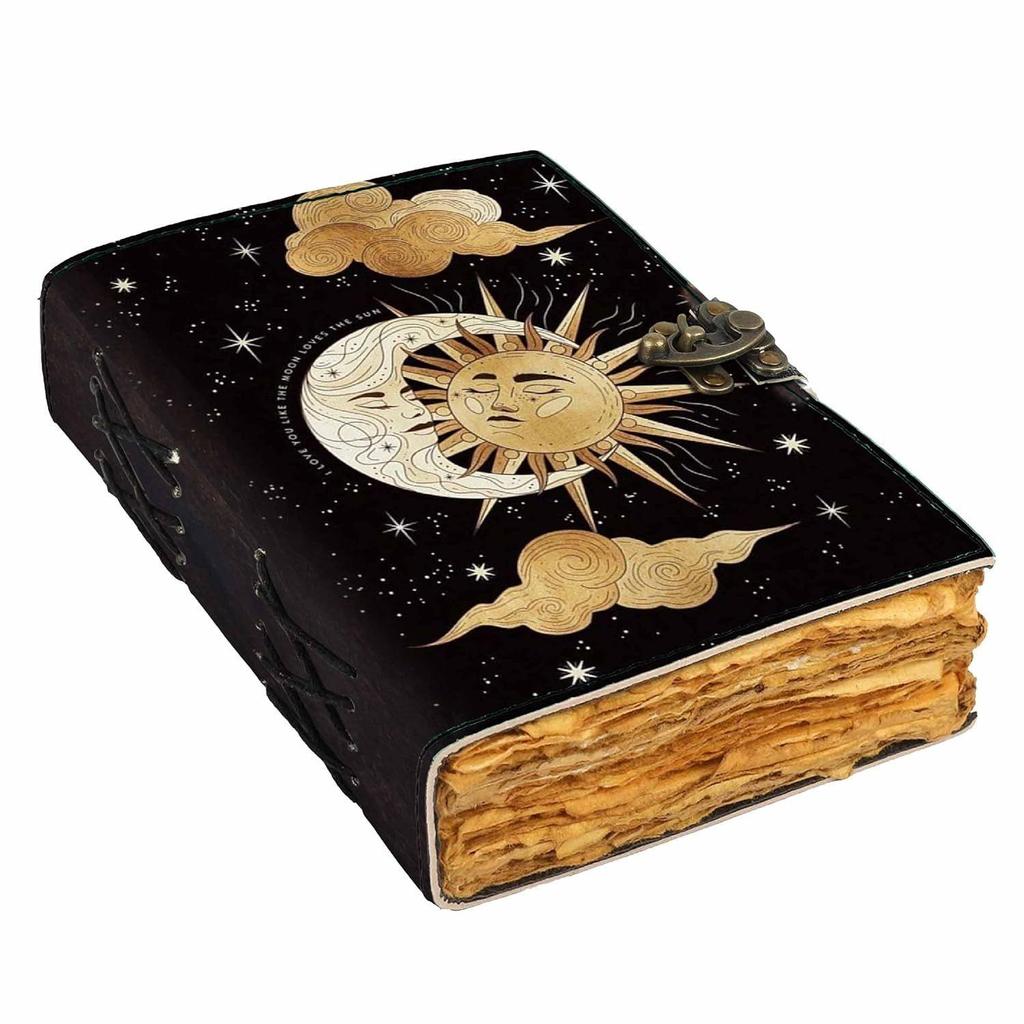 Leather Diary Notebook Vintage Journal Daily Planner Notepad with 200 Pages (5x7 Inch,)