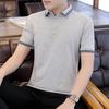 Мужская деловая рубашка поло Футболка Мужская повседневная рубашка поло с коротким рукавом