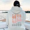 Толстовка унисекс «Любовь как Иисус» Христианский библейский стих Толстовка с капюшоном Религиозная вера Пуловер «Иисус спаси нас» Groovy Women Christian Top