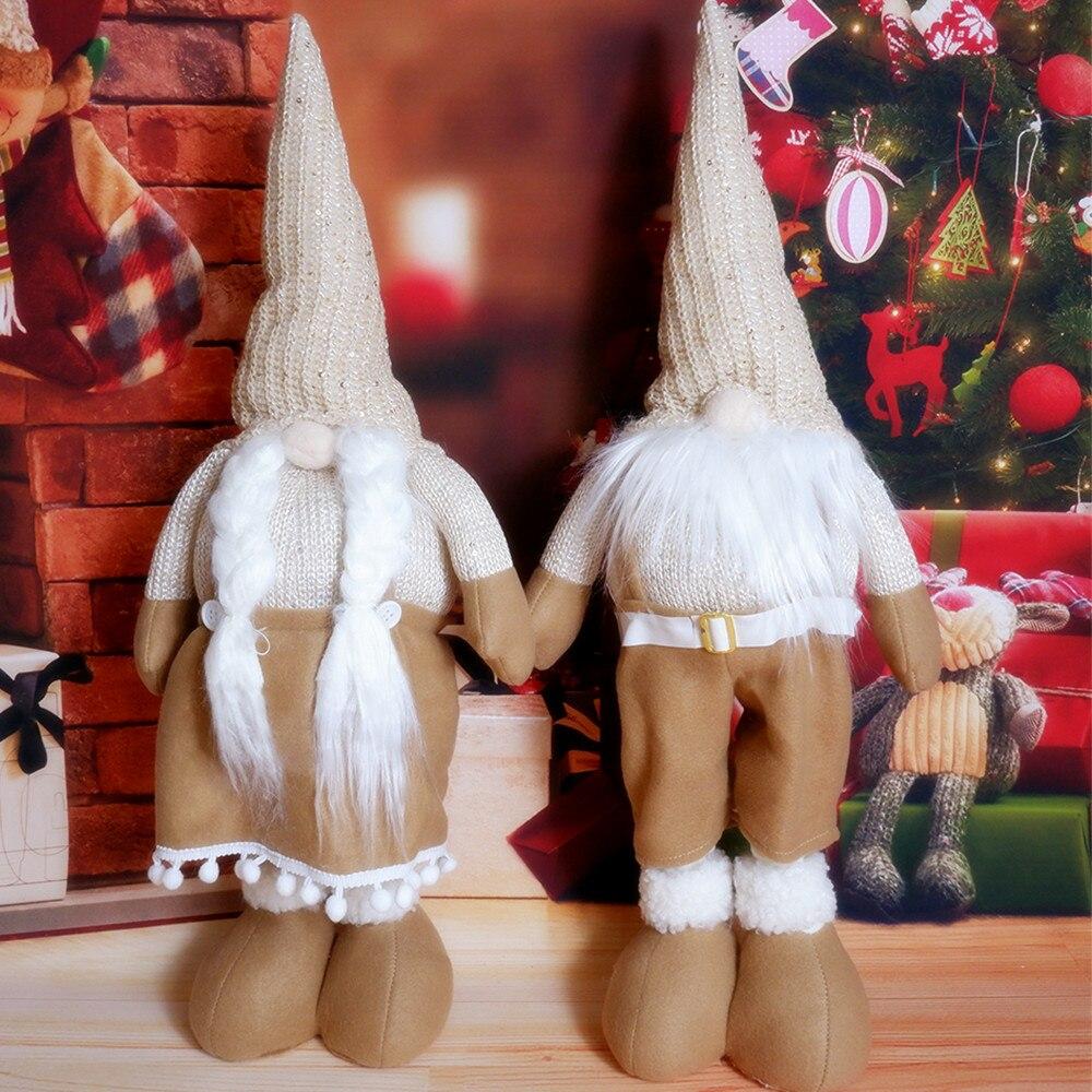 Stretch Gandalf Plush Christmas Dolls Kids Christmas Gifts Garden Dwarf New Year Navidad Home Ornament Christmas Tree Decorations