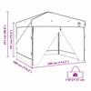 Pop Up Gazebo Tent Blue 290 x 290 x 251 cm Fabric