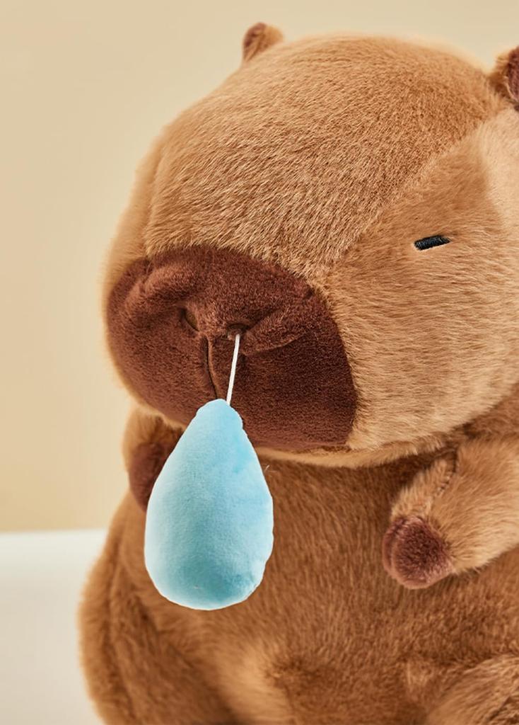 REDICE Мягкая игрушка капибара с насморком, новая, мягкая и нежная на коже, пушистая, милая, целебная капибара, украшение для интерьера магазина [материал 2024 г.]