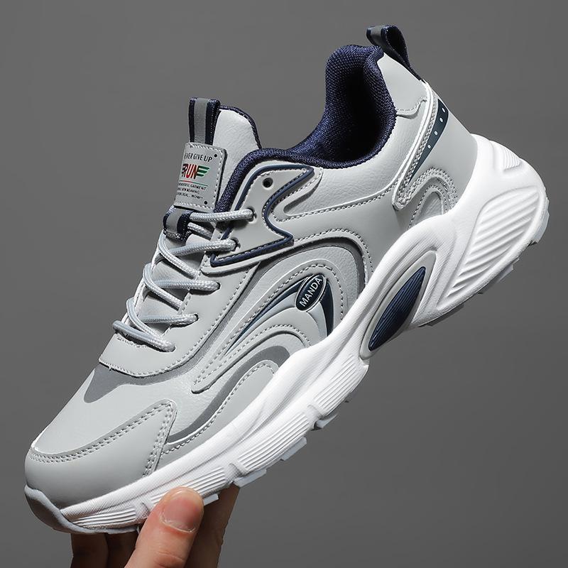 Новые осенне-зимние повседневные универсальные дышащие кроссовки с мягкой подошвой и сеткой, модная спортивная обувь, мужская обувь