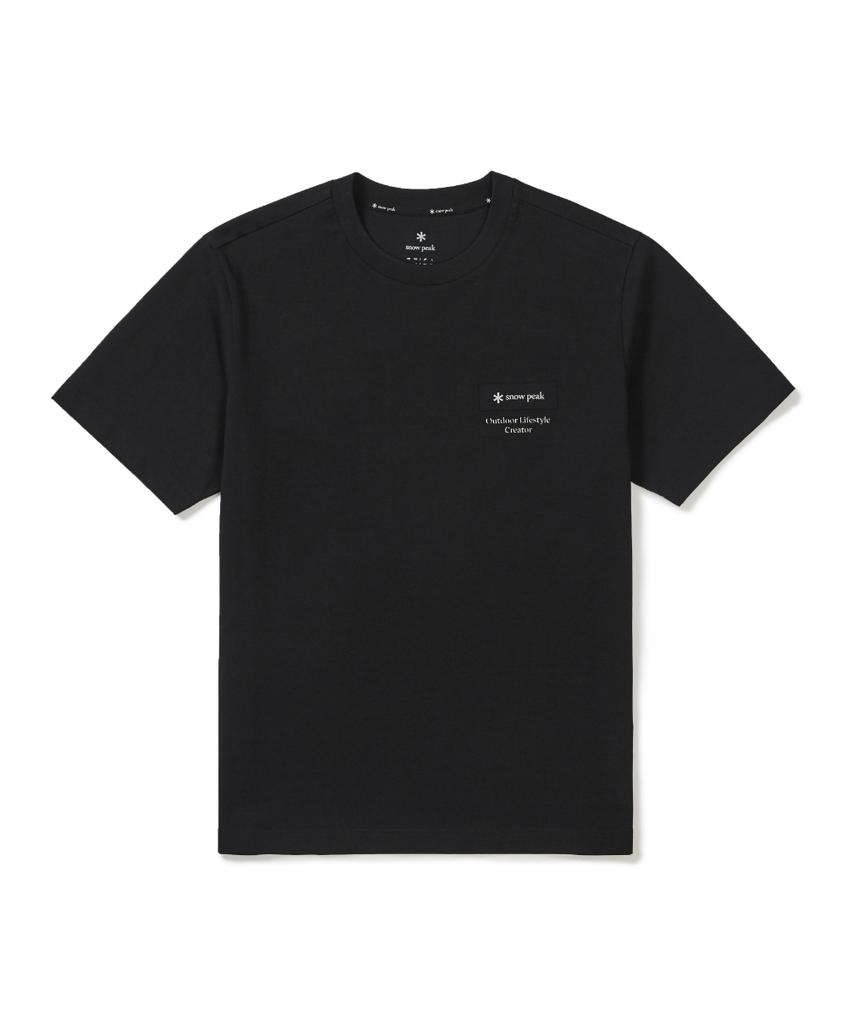 SNOWPEAK APPAREL Футболка с коротким рукавом Aerocool с тканой нашивкой (S26Mufts24) черный