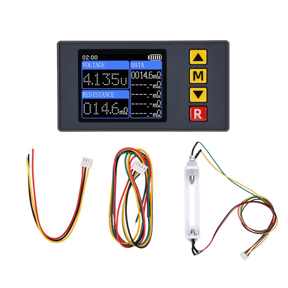 DC1V TS117 Voltmeter Internal Resistance Tester Detector Voltage Meter 1/1 Pin Cable With Kelvin Clip