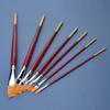 7PCS Angled Bristle Tips Short Handle Art Brush Set Acrylic Painting Brushes  Acrylic Painting
