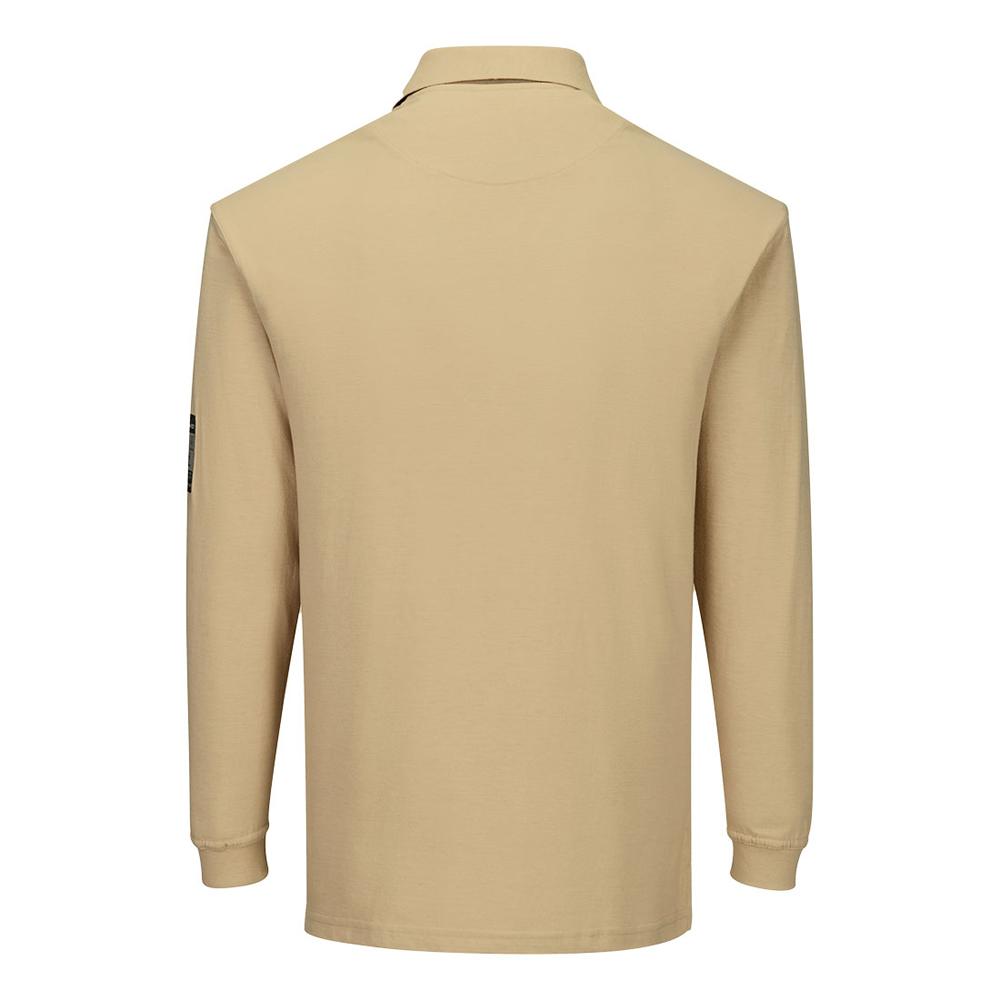 Portwest Мужская огнестойкая антистатическая рубашка поло с длинными рукавами