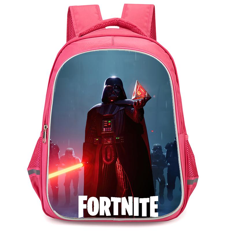 16-дюймовый мультяшный рюкзак Fortnite с двойной молнией, эргономичная защита позвоночника, подходит для мальчиков и девочек 5-8 лет