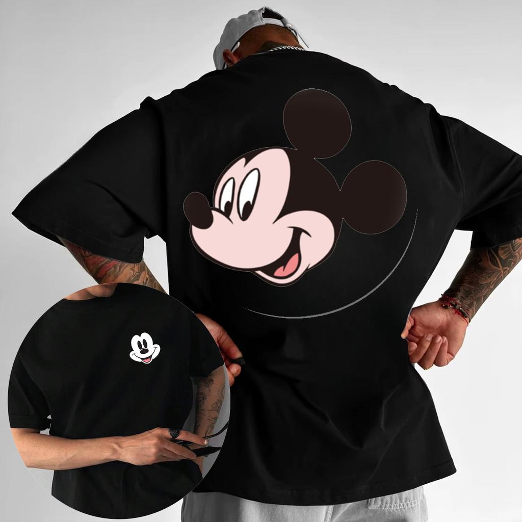 25-26 Summer Disney Authorized Brand Mickey Unisex Retro Comfortable Fashion Cotton T-Shirt Casual Cotton Short Sleeve Trend Top