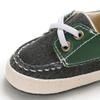 Baby Girl Boy Shoes Newborn Canvas Solid Lace-up First Walker Decoration Soft Sole Anti-Slip Kids