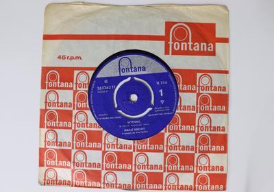 7-дюймовая пластинка МАРИ КНАЙТ Ничего Приходи завтра 263263TF FONTANA 1962 Великобритания Блюз Б/У