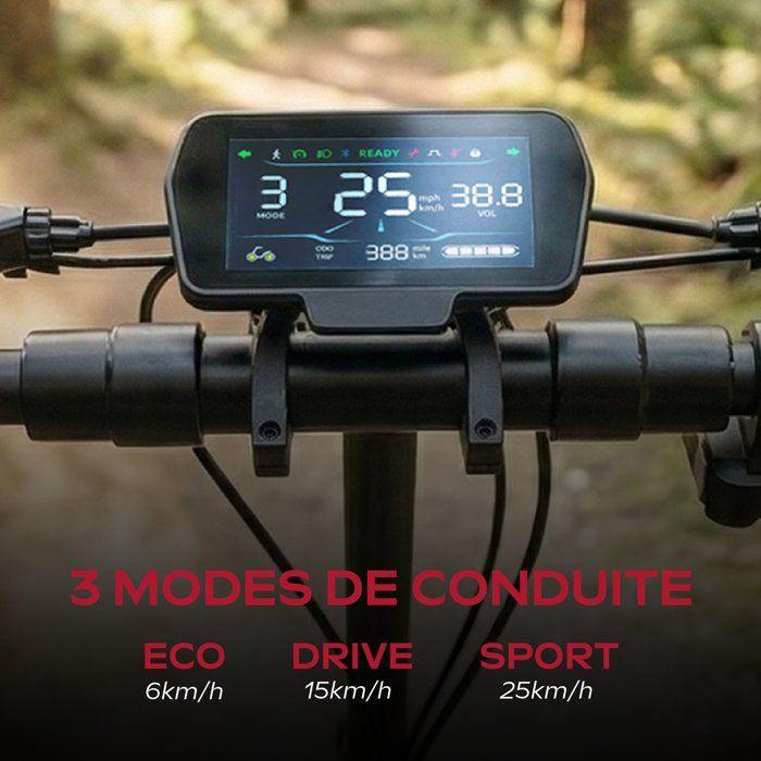 Trottinette Électrique Adulte UrbanGlide ECROSS GO – Moteur 1200W - Autonomie Jusqu'a 50 km - Pneu Tubeless 10" - Batterie