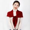 Women 160x40cm Triangle Scarf Shawl Wool Neck Warmer Solid Color Multipurpose Cowl Pashmina Female Soft Spring Knit Accessories