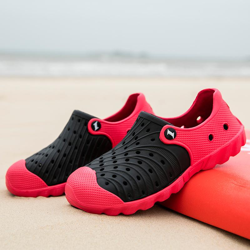 Модные летние мужские сандалии Baotou Hollow Out Large Color Matching Beach Shoes Non Slip Wear Resistance Airful Casual Sandals 40-46