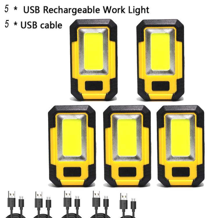 Портативный рабочий фонарь COB с внутренним аккумулятором 18650, с магнитным креплением для кемпинга, рыбалки, ремонта, прожектора