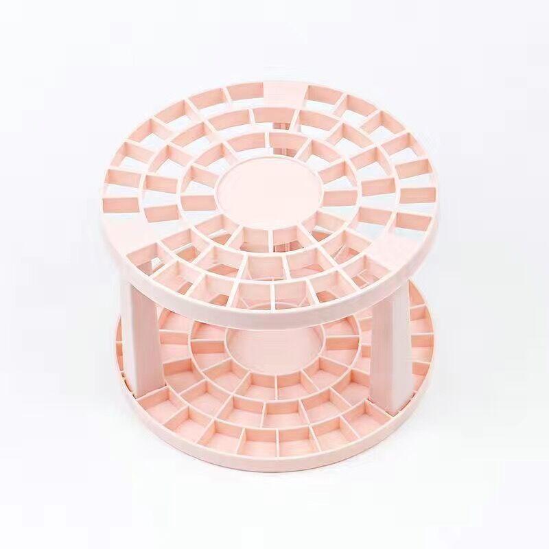 Round Cosmetic Brush Storage Racks Multifunction Desktop Eyebrow Pencil Lip Gloss Organization Holders Home Removable Pen Shelf