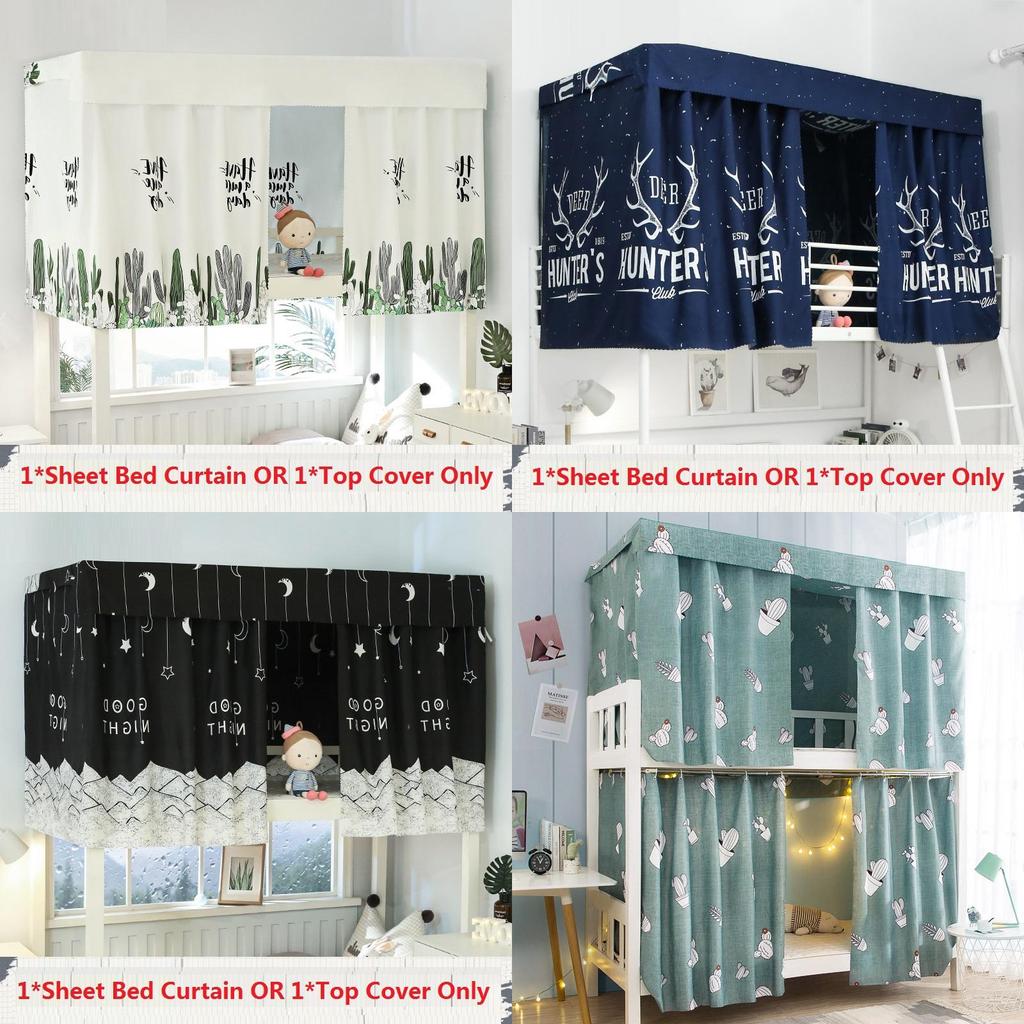 Functional Dormitory Bed Curtain Providing Stylish Mosquito Protection And Blackout Shading