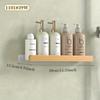 1pc Bathroom Shelf, No Drilling Required Wall Hanging Rack for Makeup and Shower Supplies Organization - Space Saving Storage