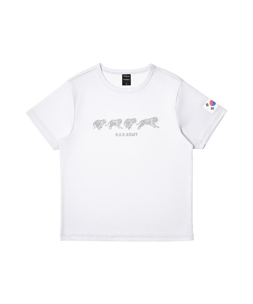 Футболка с коротким рукавом Daehanmingugyuggun Tiger Mesh - Светло-серый