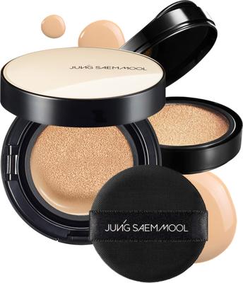 SAEM MOOL Japan Skin Nuder Cushion с запасной основой под макияж Корейская [JUNG Official] SPF50+/PA+++ (Фэрлайт) [ДЖУНГСЭММУЛЬ] (Подушка-основа, основание,