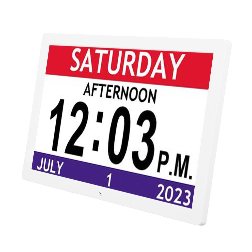 10 Inch Digital Smart Clock Large Display 12 Alarms Reminders Alarm Clock for Appointments