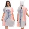 80*100см Быстросохнущий Плащ с Принтом Микрофибра Замша Носимый Взрослый Серф Переодевалка Пончо С Капюшоном Пляжное Полотенце для Женщин